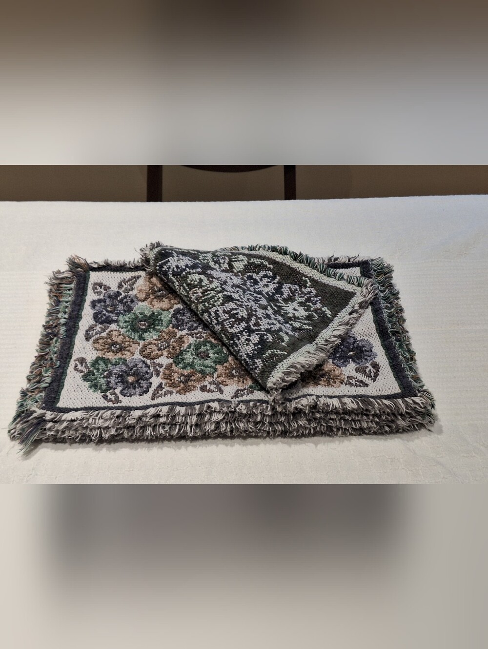 6 Pansy Woven Placemats